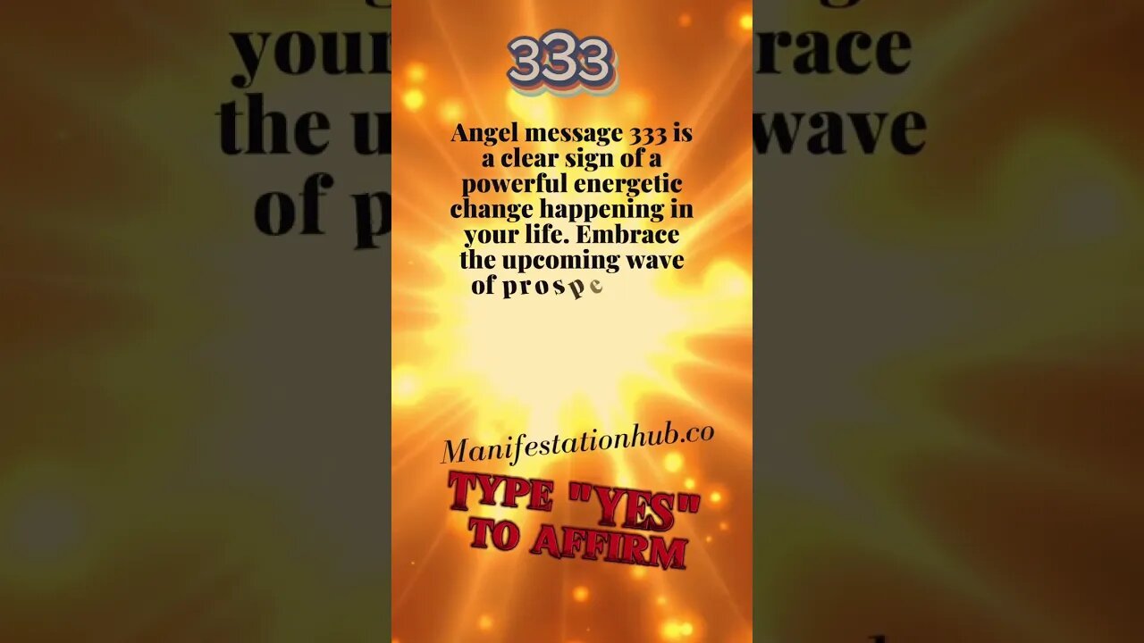 Embrace the upcoming wave of prosperity and love #manifestation #affirmations #angelnumber333 #claim