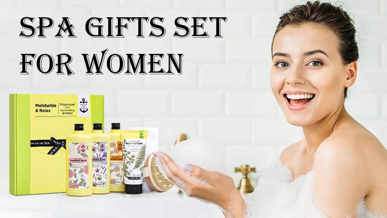 Natural Spa Bath Gifts Set for Women Relaxing Foaming Bath