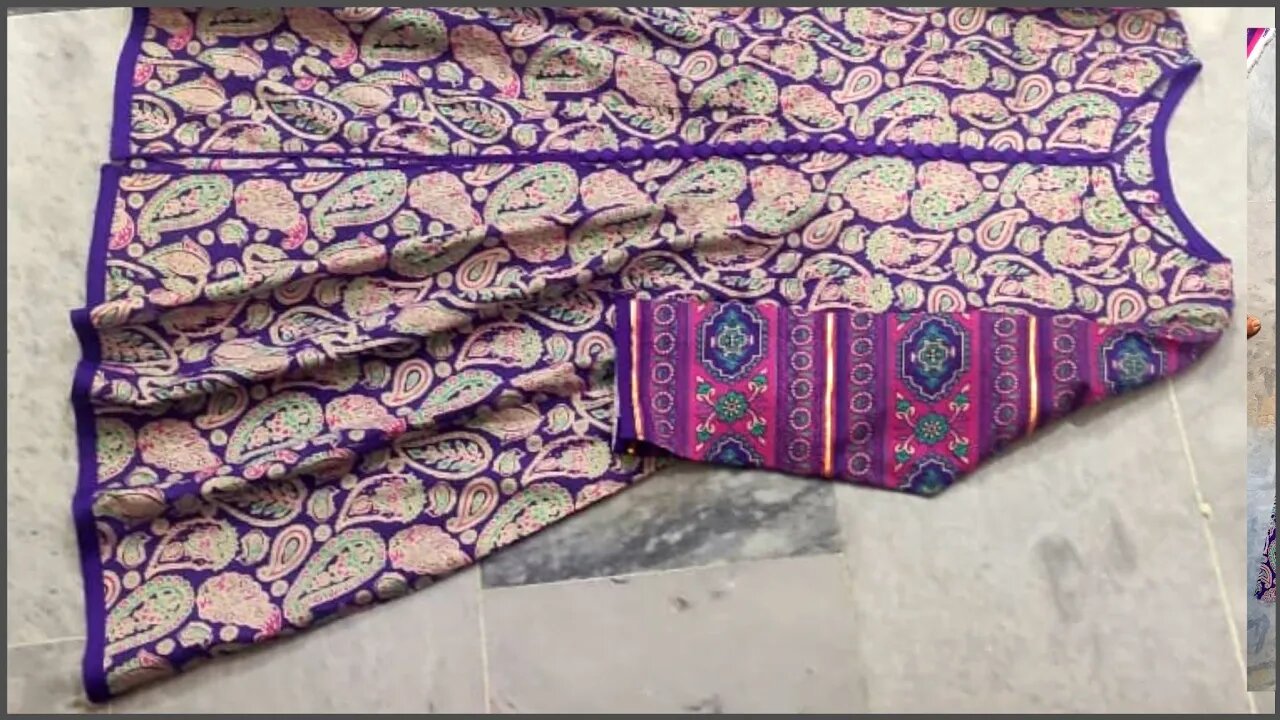 Long panel Frock Cutting and Preparation with full details