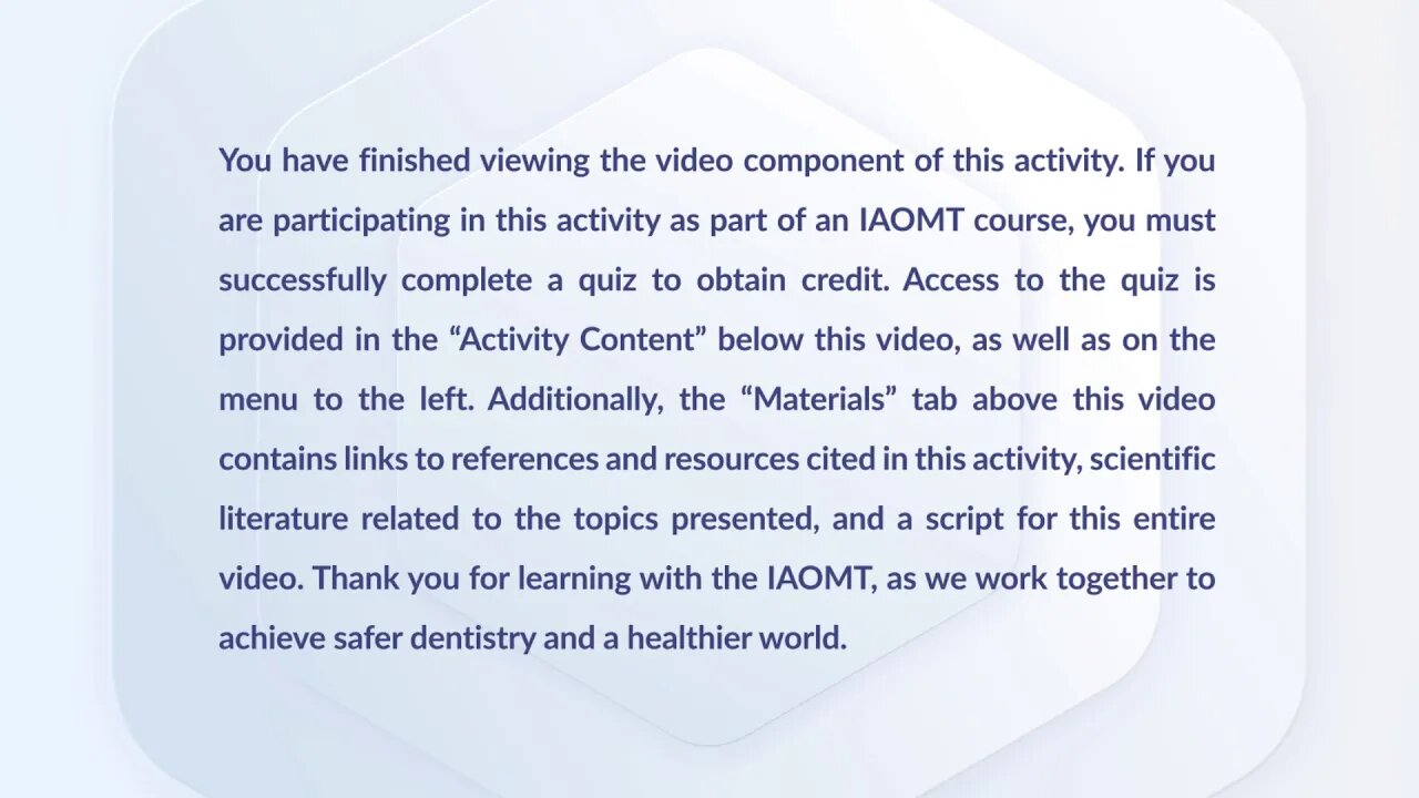 Completion of video series