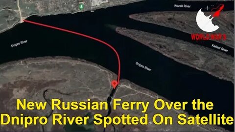 New Russian Ferry Over the Dnipro River Spotted On Satellite - World war 3