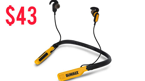 DEWALT Wireless Bluetooth Neckband Headphones | Best gift for Heard working father's