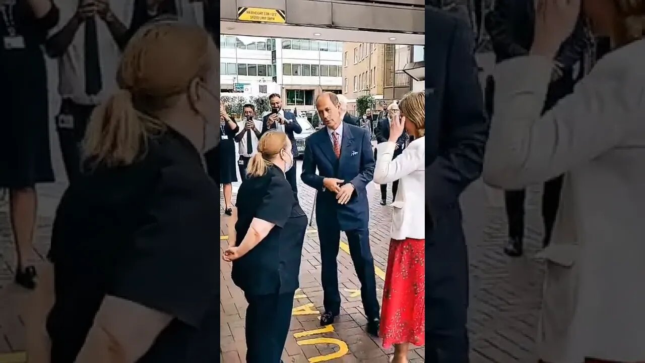 Prince Edward greets NHS staff #london