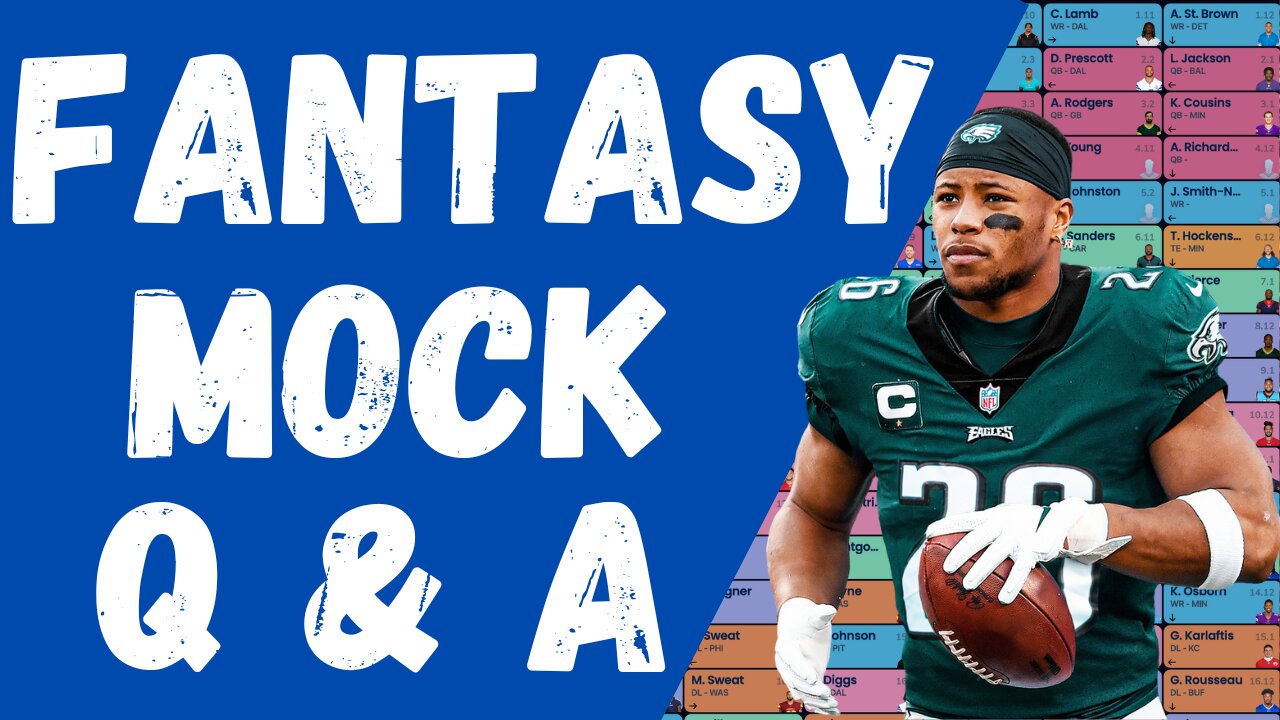 Tuesday Fantasy Football Mock Drafts, Multiple Mock Drafts & Q + A