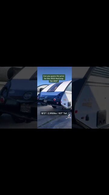LUXURIOUS TEARDROP RV IS A MUST SEE! 2022 NuCamp Tab 400 #shorts #rv