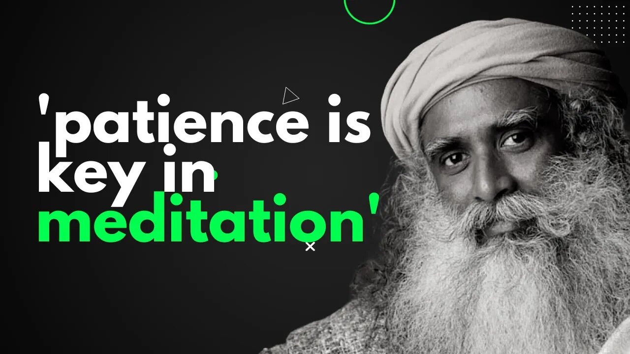 What is the act of meditation? | Sadhguru