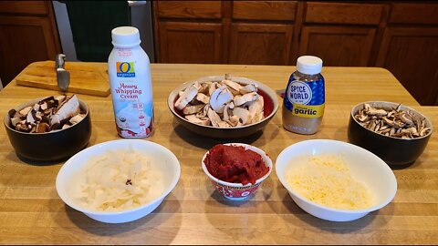 Garlic Mushroom Pasta a La Single Guy!