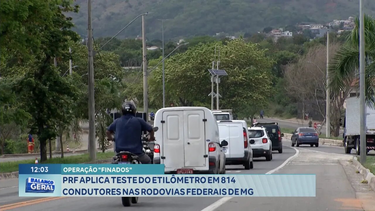 Operação "Finados": PRF Aplica Teste do Etilômetro em 814 Condutores nas Rodovias Federais de MG.