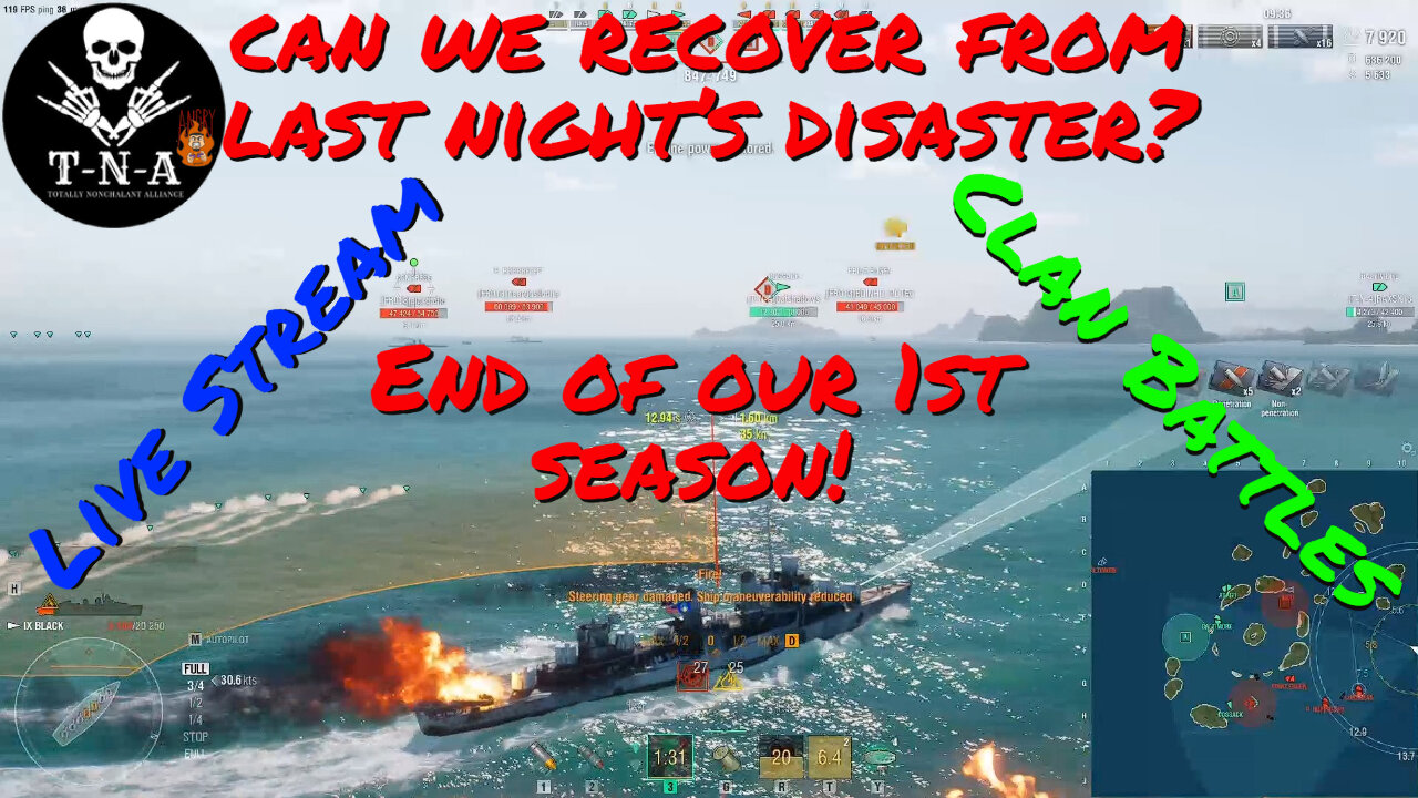 Can We Recover From Last Night's Disaster? End of Our 1st World of Warships Clan Battles 07/16/2023