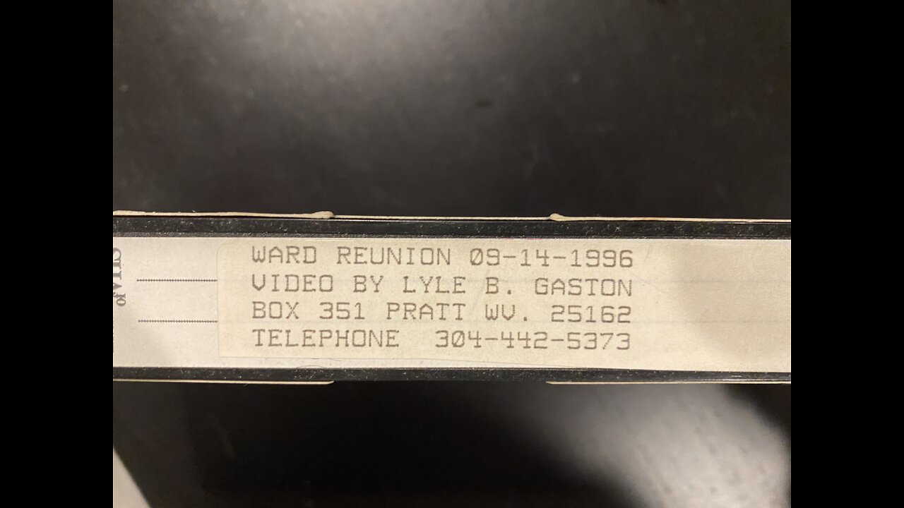 Ward Reunion 1996 (very little right channel audio)