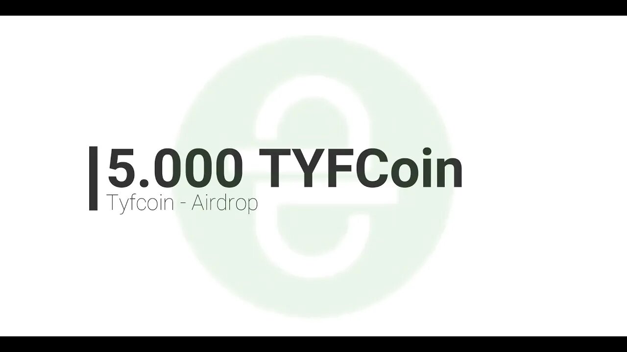 Finalizado - Airdrop TYfcoin - 5000 TYF