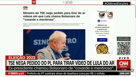 TSE nega pedido do PL para tirar vídeo de Lula do ar | @SHORTS CNN