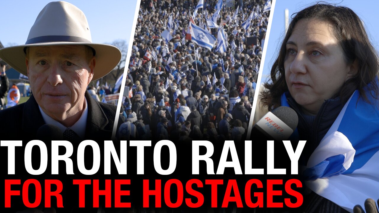 Thousands rally in Toronto calling on Hamas to release hostages