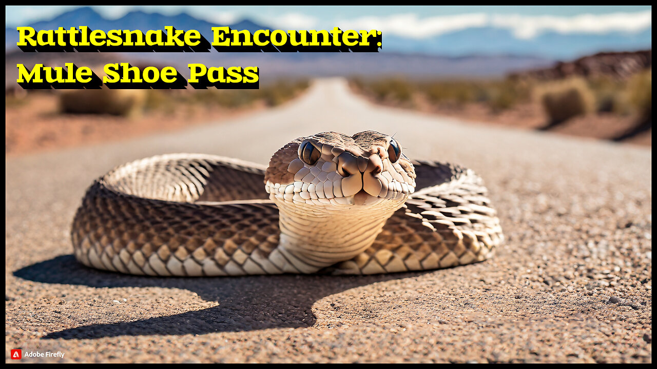 Desert Rattler on Mule Shoe Pass