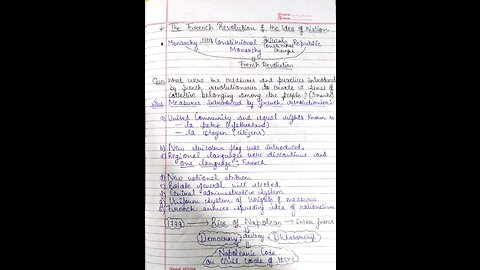 Rise of nationalism notes class 10