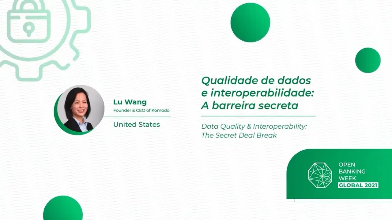 Qualidade de dados e interoperabilidade, a barreira secreta, Lu Wang