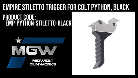 Empire STILETTO Trigger for Colt Python, Black - EMP-PYTHON-STILETTO-BLACK