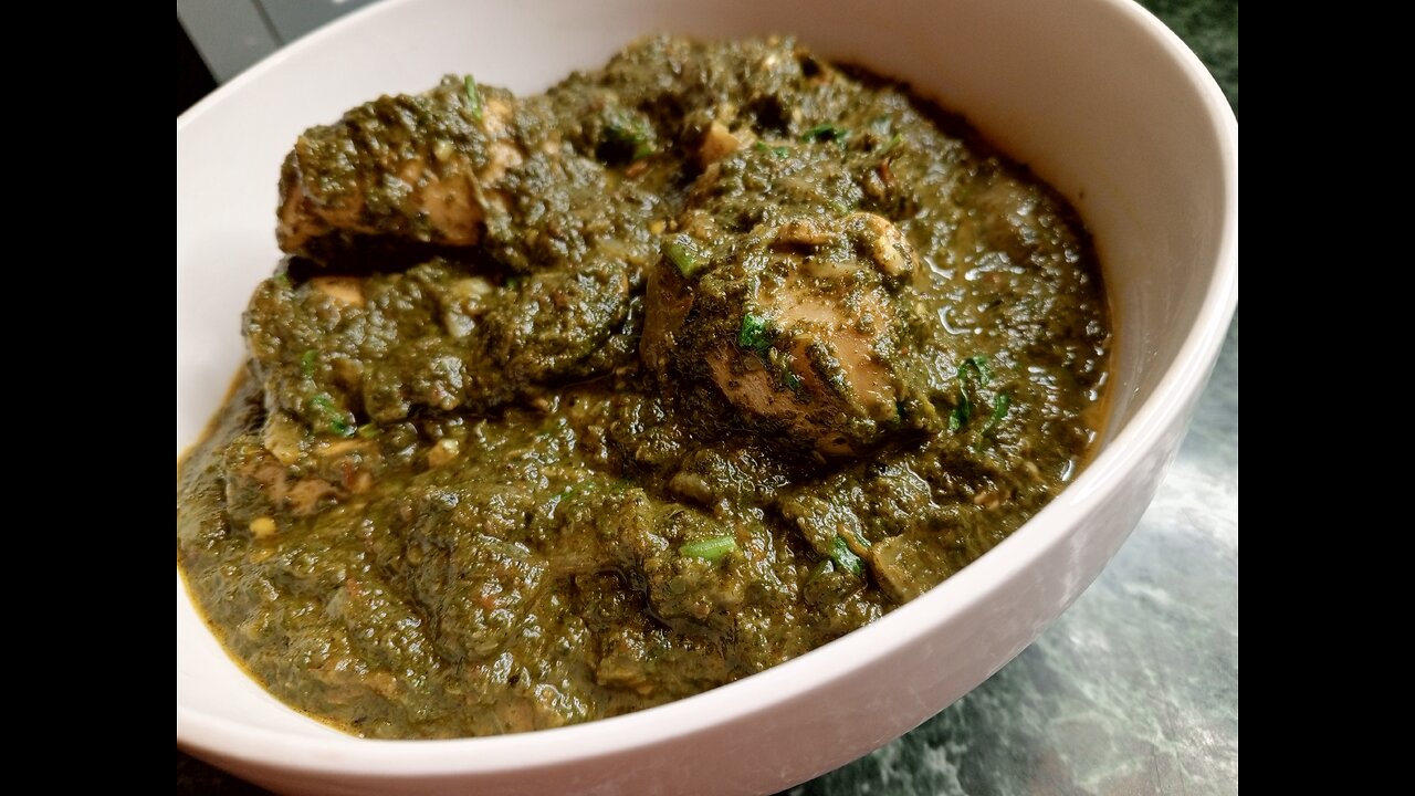 Chicken spinach (Palak)