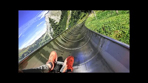 Pfingstegg Alpine Coaster FULL SPEED | 4K | Switzerland