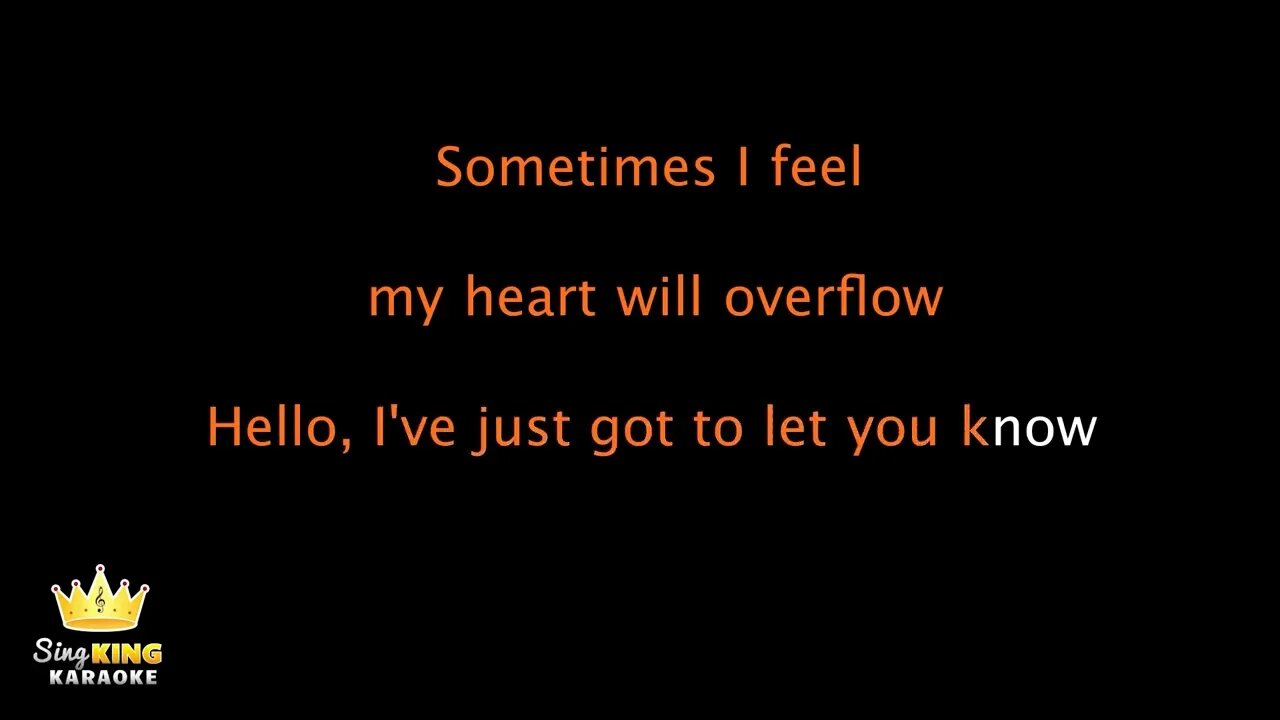 Lionel Richie Hello Karaoke Version