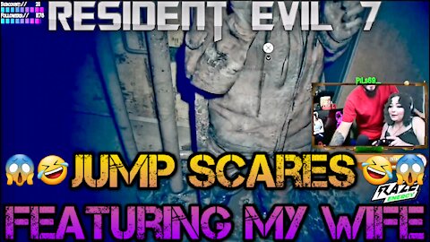 Re7 Jump Scares with my wife😂👌🏻