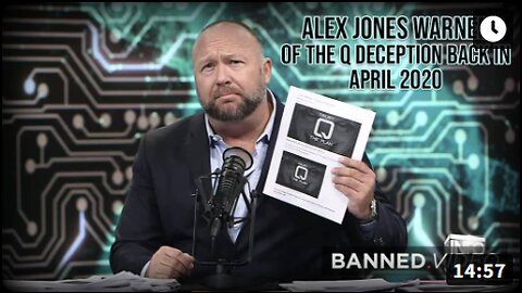 Alex Jones Warned of The Q Deception Back in April 2020