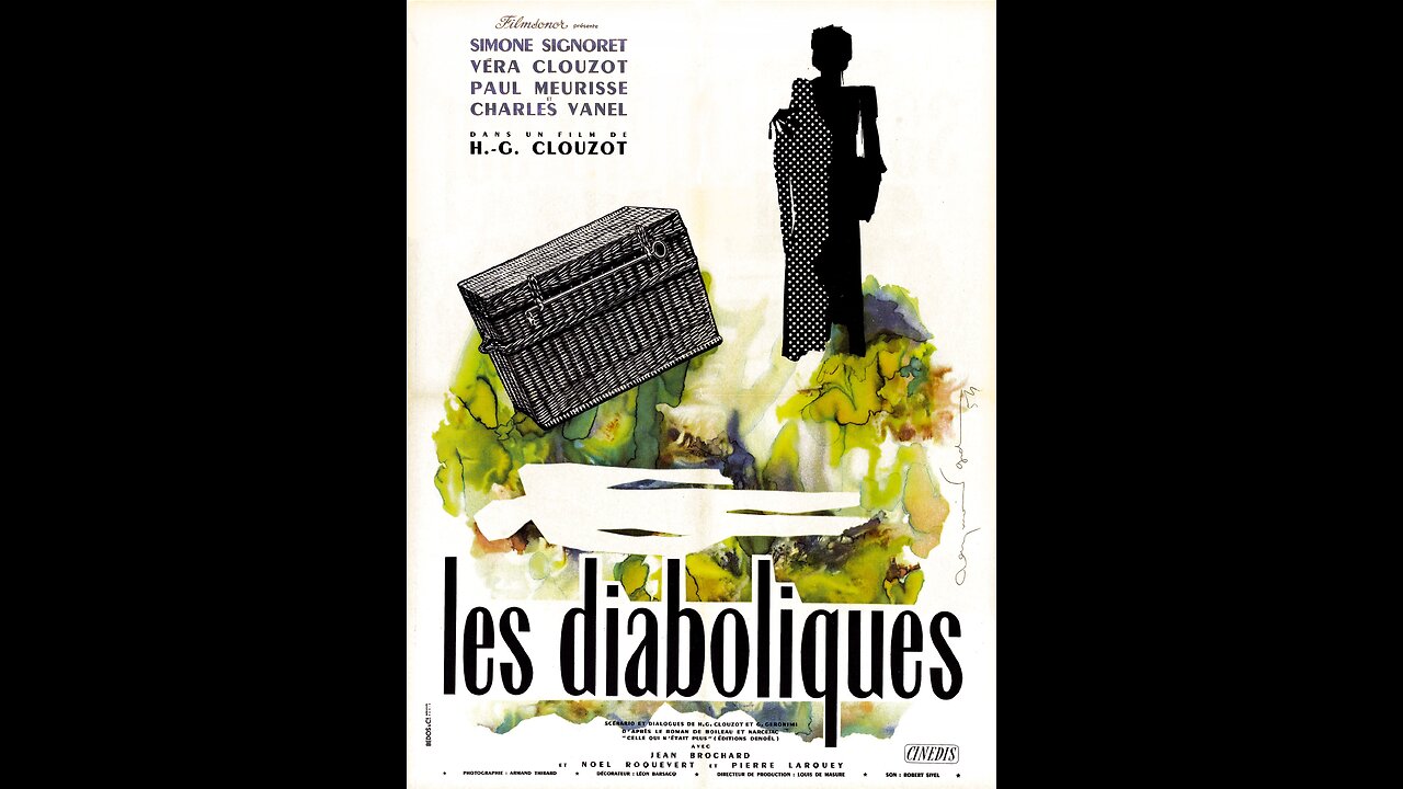 Diabolique (Les Diaboliques) 1955 Horror Mystery Simone Signoret, Véra Clouzot