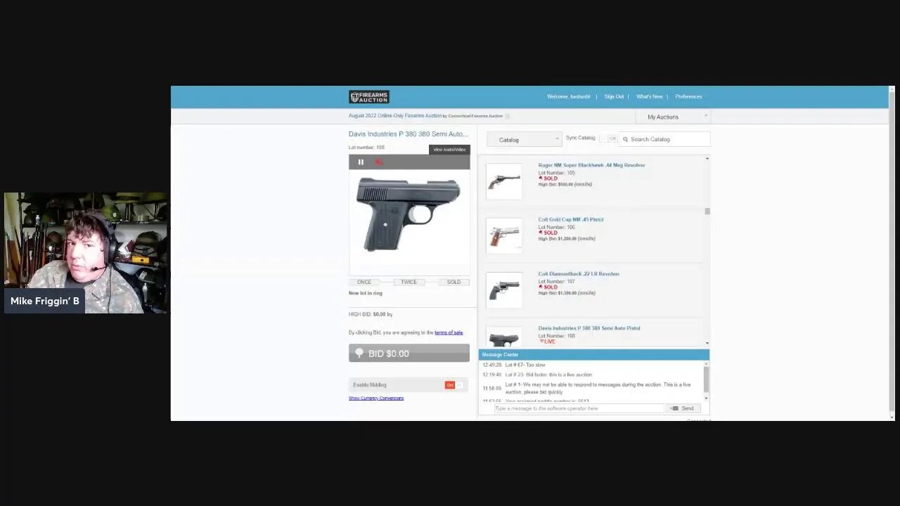 Sh*tting on Gun Prices at Auctions. Sunday 8/21/22