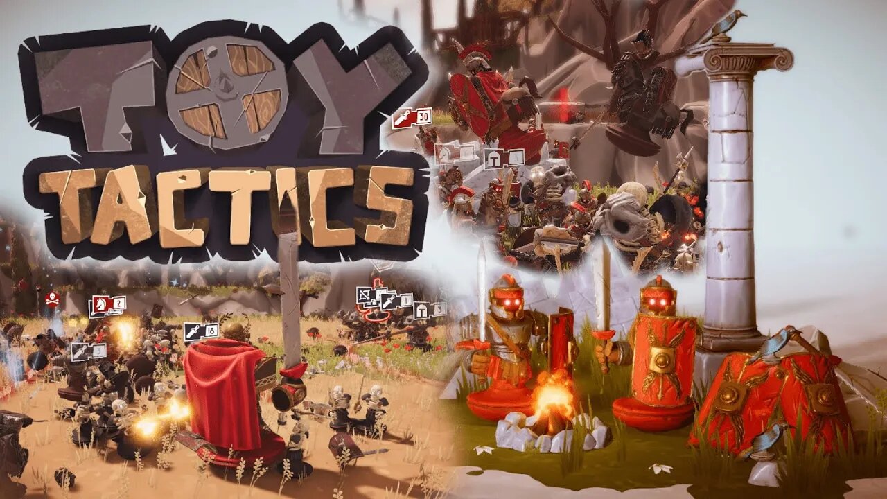 Wobbly Romans vs the Wobbly Undead | Toy Tactics Demo Gameplay