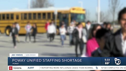 Poway Unified looking to fill hundreds of positions amid major staffing shortage