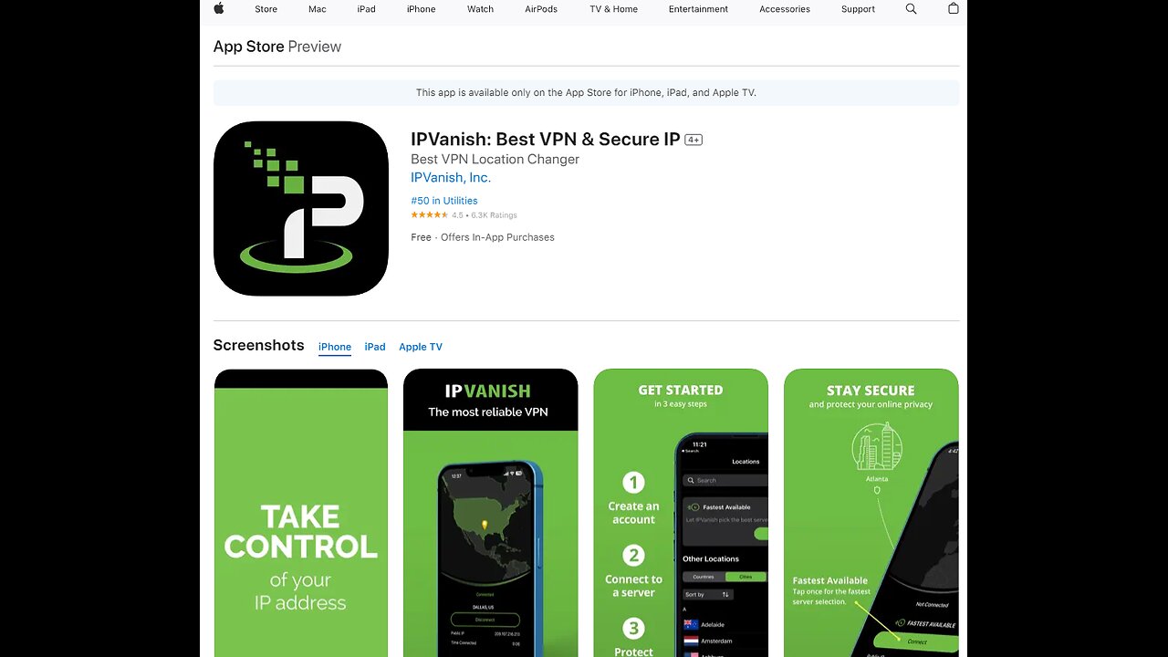 Start Your Trial With the IPVanish VPN App!