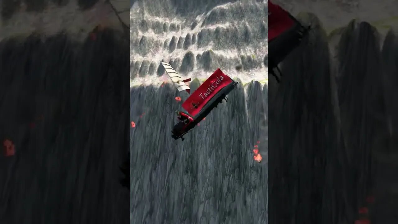 BeamnG Drive Leap of Death Cars trucks Jumps cars crashes#trending #shorts #viral #youtubeshorts