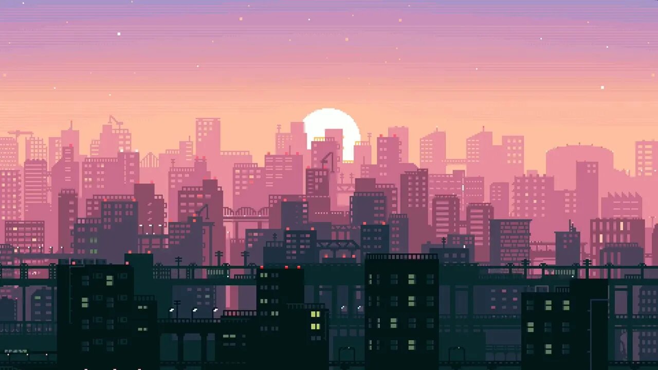 Lively Wallpaper - Pixel City