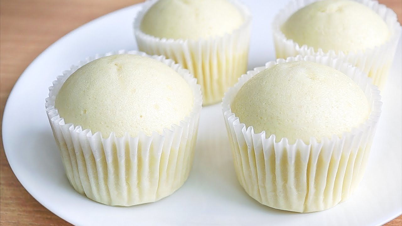 One of my favorite Fluffy and Moist Milk Cupcake Recipe, No Oven!