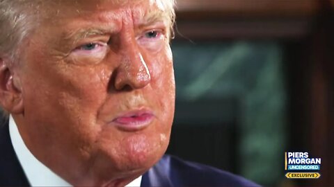 Soaking Wet Trump EXPLODES, Walks Out of Piers Morgan Interview