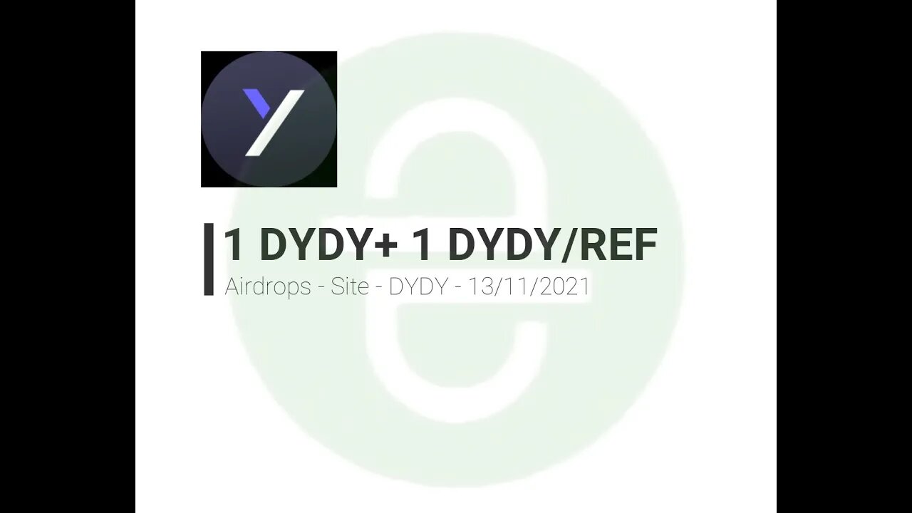 Airdrop - DYDY - 13/11/2021