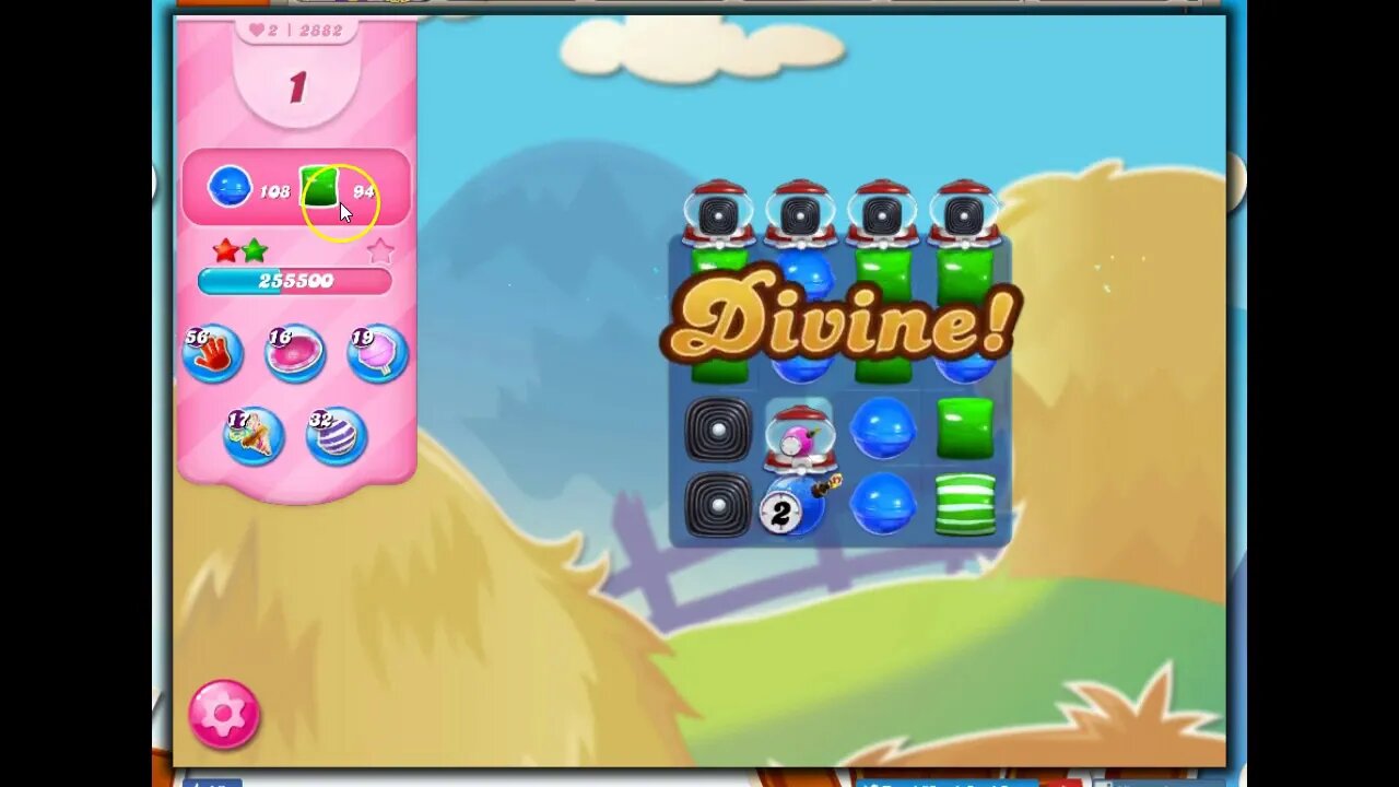 Candy Crush Level 2882 Talkthrough, 25 Moves 0 Boosters