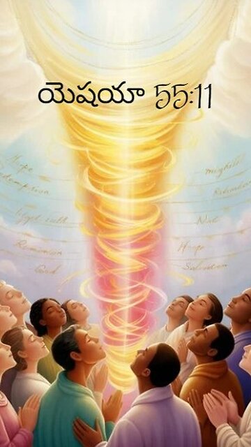 యెషయా 55:11 - నిష్ఫలముగా నాయొద్దకు మరలక అది నాకు అనుకూలమైనదాని నెరవేర్చును నేను పంపిన కార్యమును...
