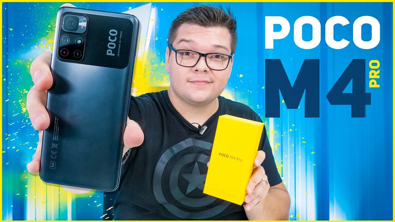 Poco M4 PRO 5G - Design CONHECIDO e BOM DESEMPENHO? Unboxing e Impressões