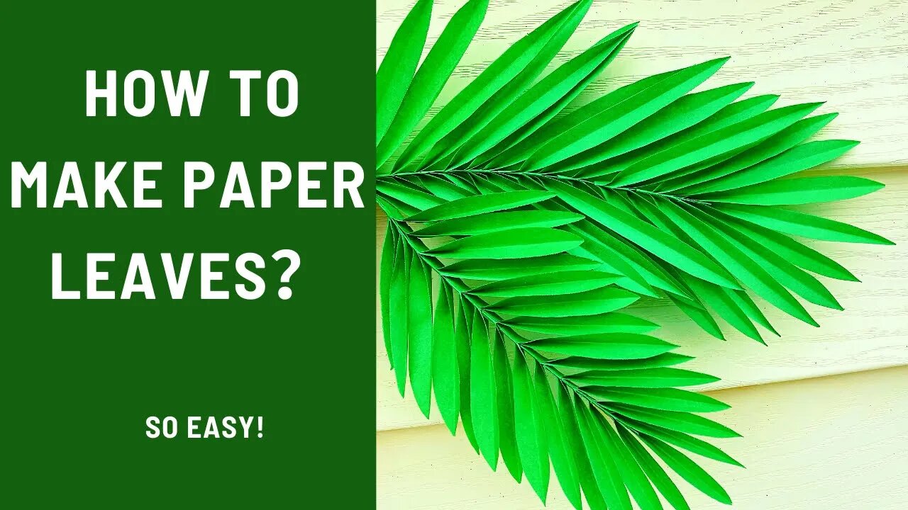 Origami leaves | DIY How to make paper leaves | DlY如何用纸做树叶｜paper crafts | paper leaves |