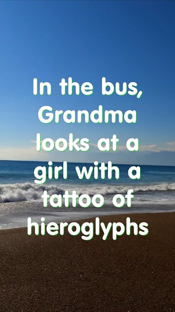 Joke. Situation at the bus