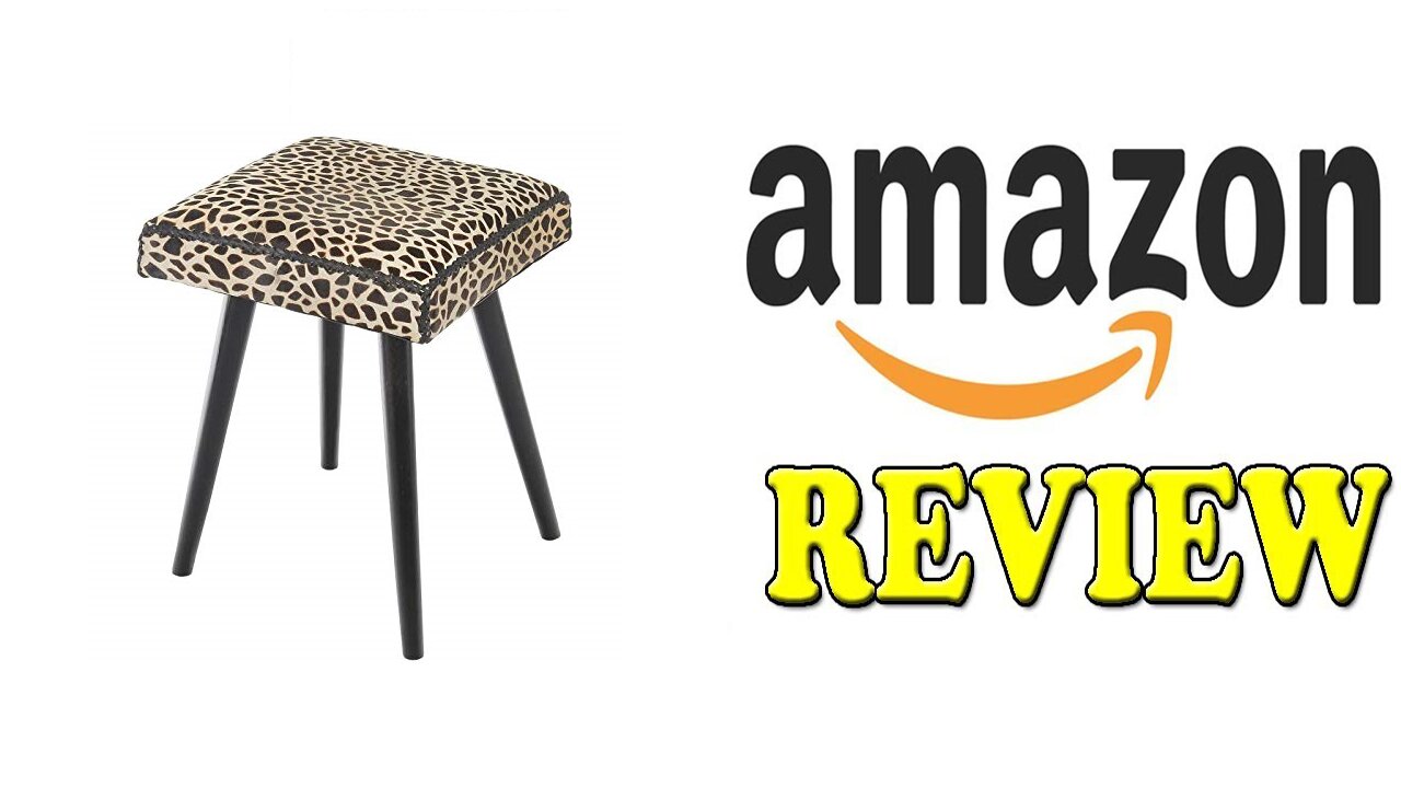 Safari Mahogany Vanity Stool Leopard Review