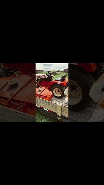 Having fun on the Grumpy Farmstead. And we drug home some more Simplicity mowers.