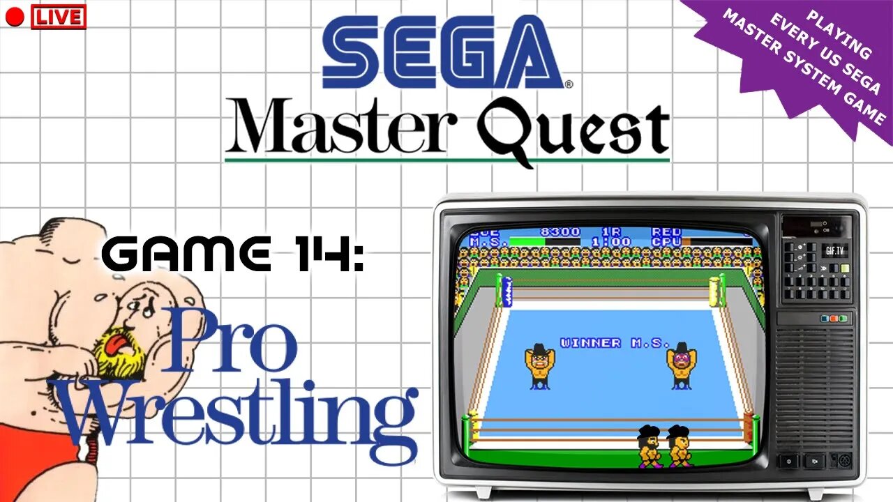 🔴LIVE - The Sega Master Quest | Game 14: Pro Wrestling (1986)