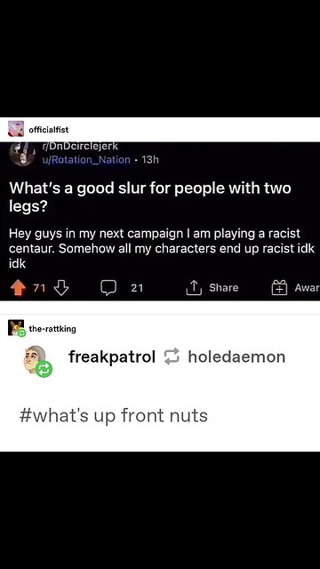 Prejudiced Centaur #silly #funny #memes #dnd #fantasy