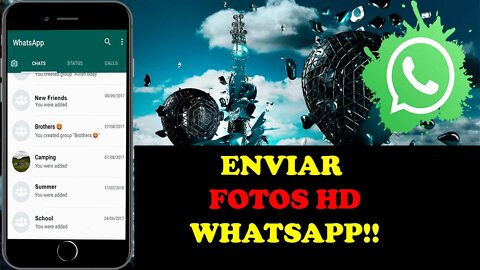 COMO ENVIAR FOTOS EM HD (ALTA QUALIDADE) NO WHATSAPP