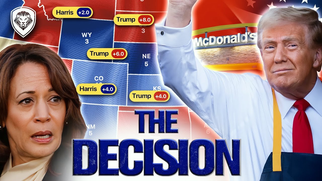 President Trump’s McDonald’s Stunt = Game Over for Kamala? NEW Electoral Map Prediction | 'The Decision' (By Valuetainment From The PBD Podcast)