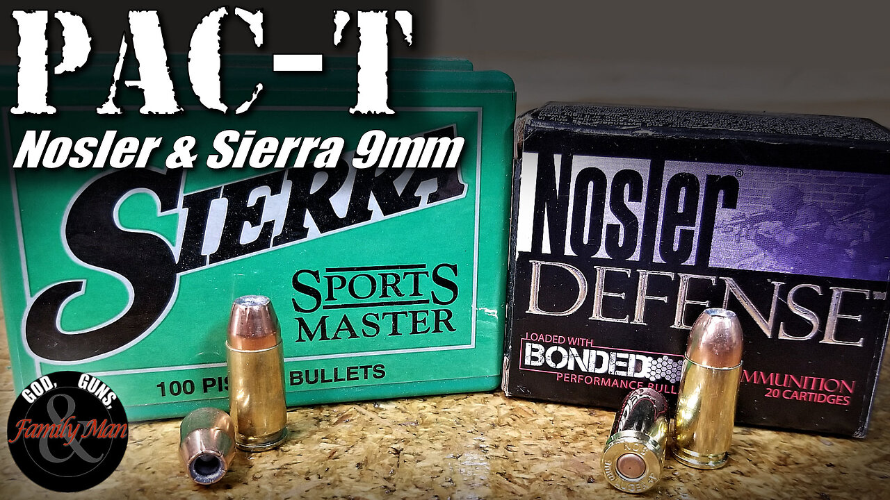 PAC-T Testing: 9mm Nosler and Sierra bullets