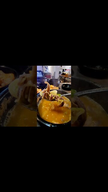 #shorts #short #food #Korea #restaurant Soybean paste Pork intestine soup.