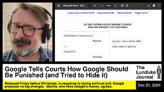 Google Tells Courts How Google Should Be Punished (and Tried to Hide it)